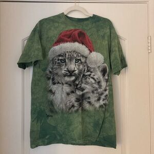 The Mountain Christmas Snow Leopard Shirt